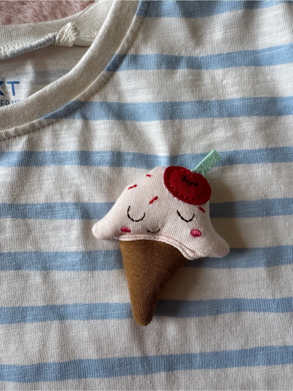 NWT Next Icecream and Cherry Tee and Skirt Set Size Girls 4-5